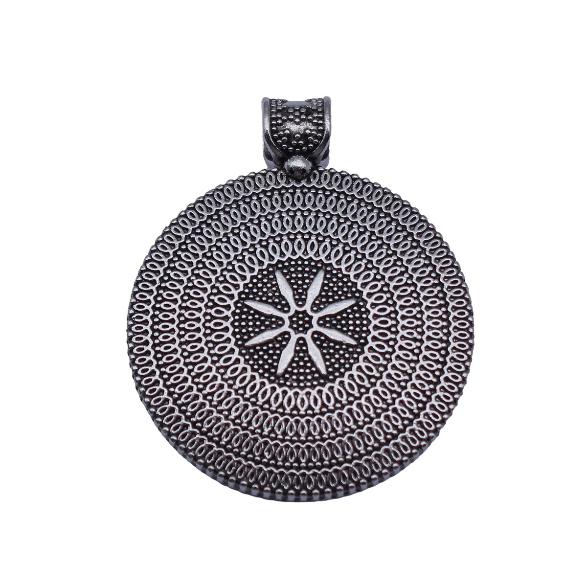 Boho Ethnic Mandala Pendant Fl - Ethnic Fashion Design 评论和价格