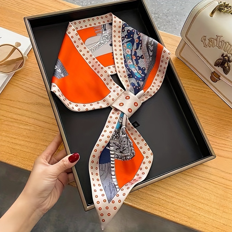 Boho Chic Orange Floral Print  - Ethnic Fashion Design 评论和价格