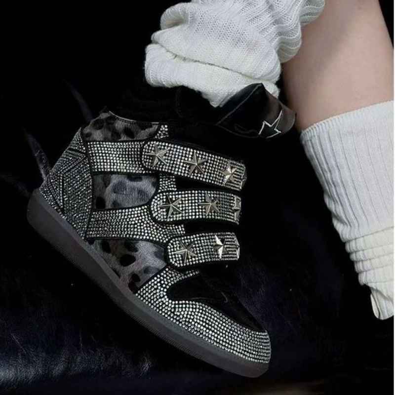 High‑Top Hidden Wedges Sneaker - Ethnic Modern Fashion 评论和价格
