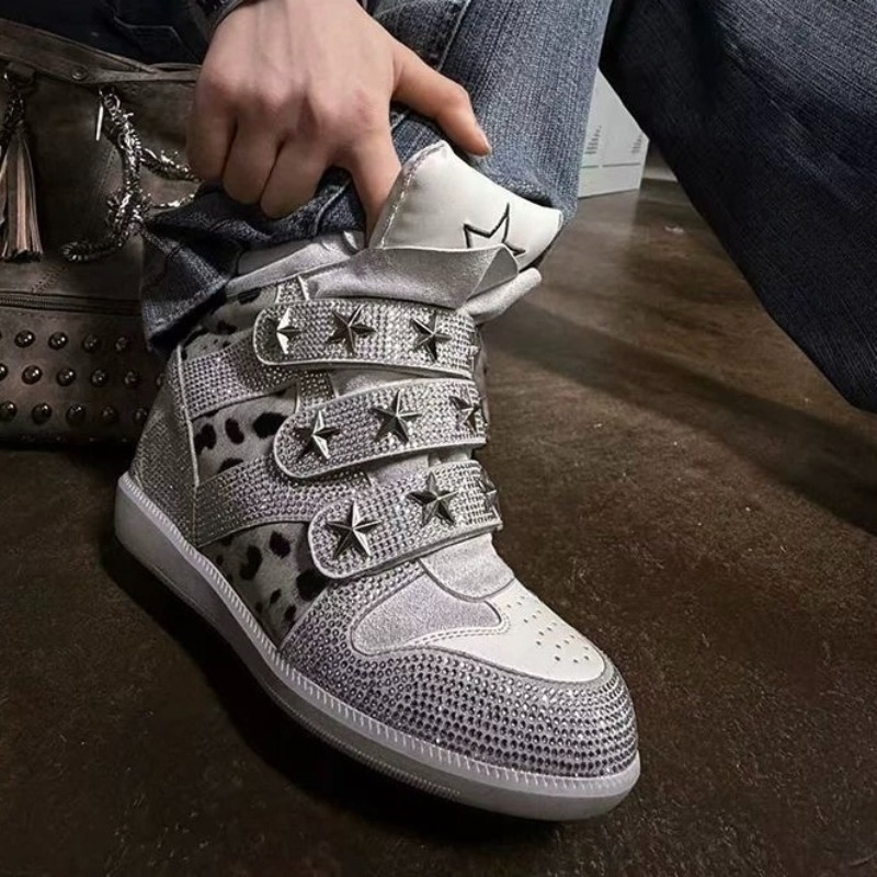 High‑Top Hidden Wedges Sneaker - Ethnic Modern Fashion 评论和价格