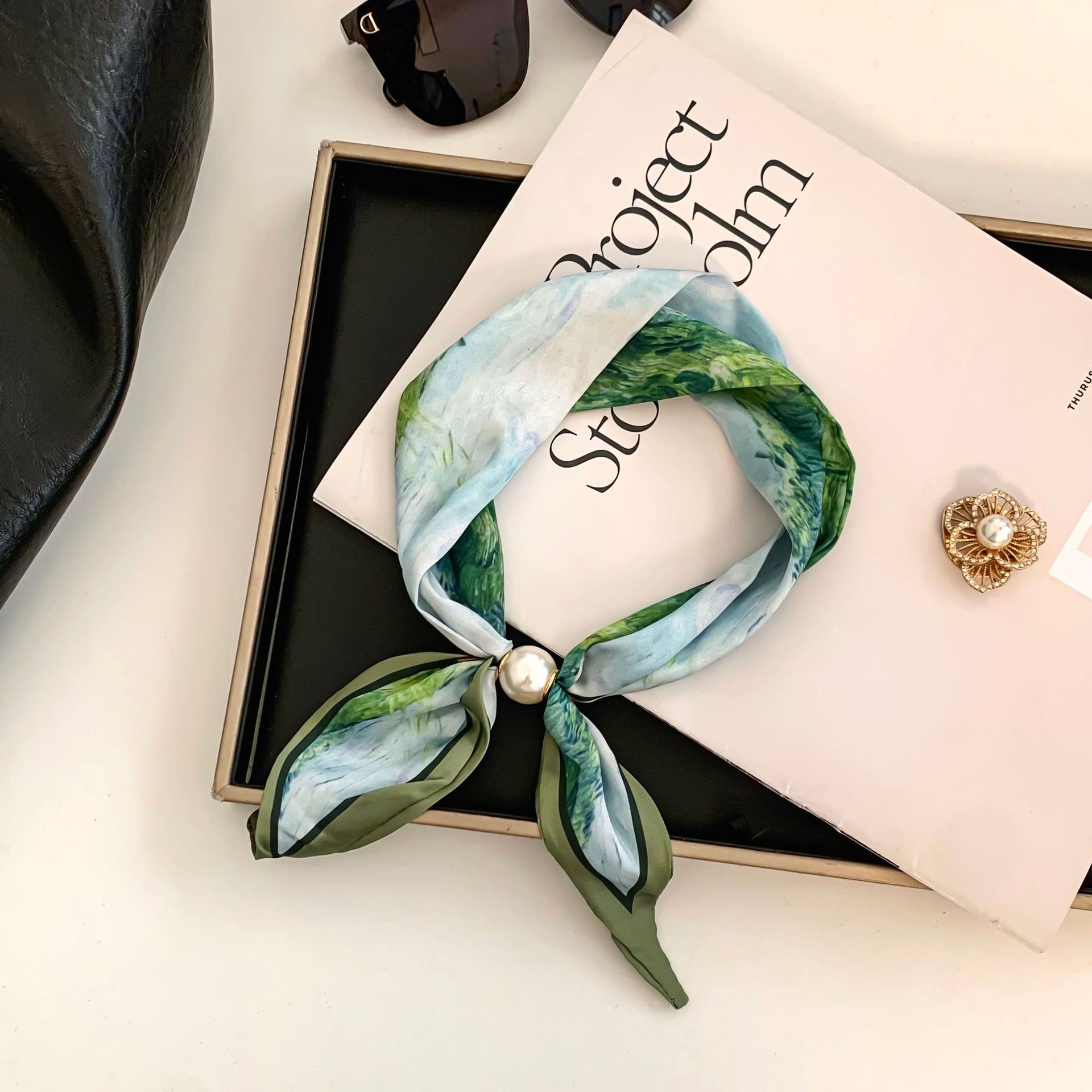 Cashew Flower Silk Scarf Effor - Ethnic Fashion Design 评论和价格