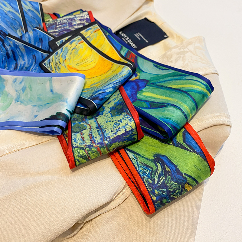 Silk Bow Minimalist Silk Scarf - Ethnic Fashion Design 评论和价格