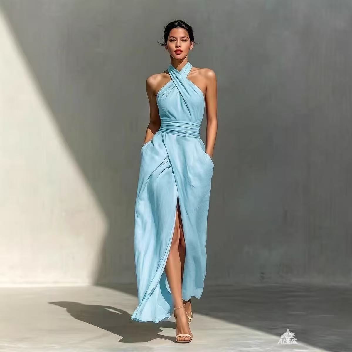 Chic Solid Front Split Boho Lo - Ethnic Fashion Design 评论和价格